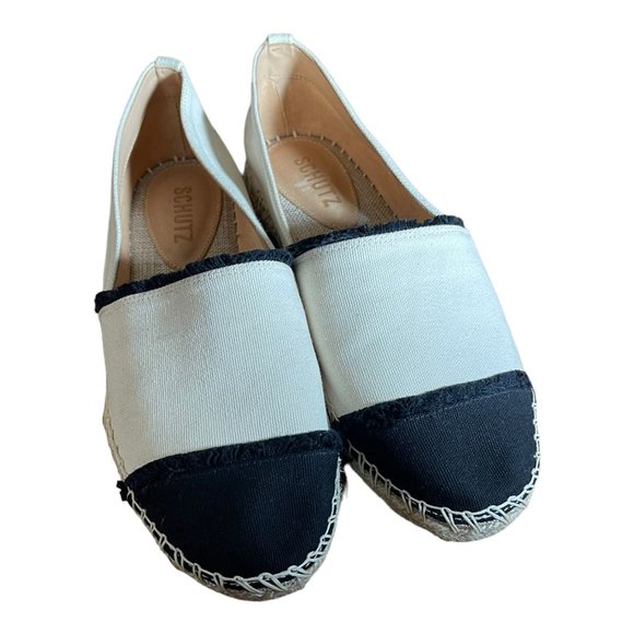 Schutz Ohanna Printed. Canvas Espadrilles Sandals - Picture 3 of 7